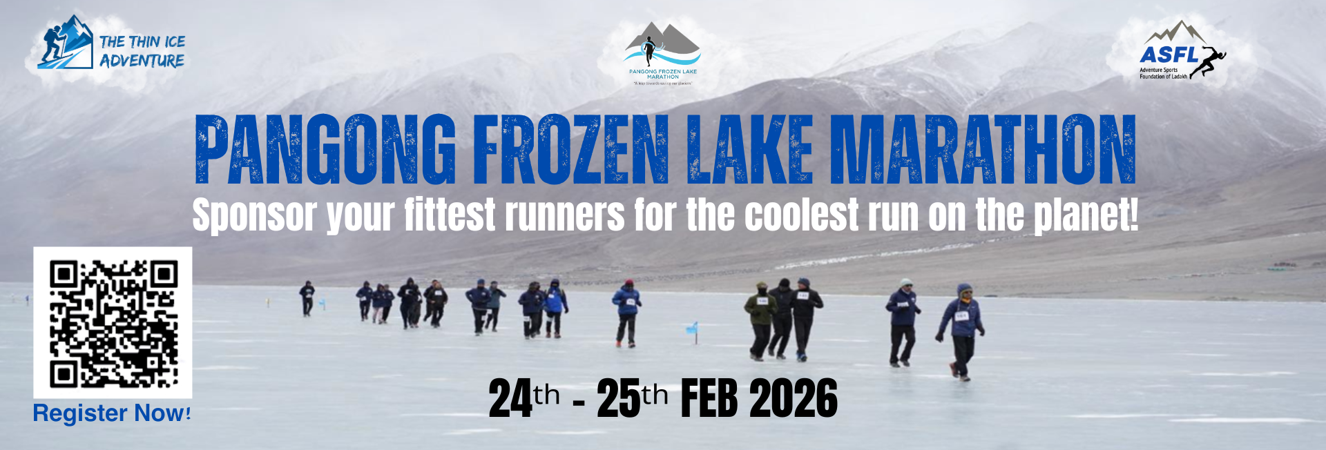 Pangong Frozen Lake Marathon 2026 Ladakh 